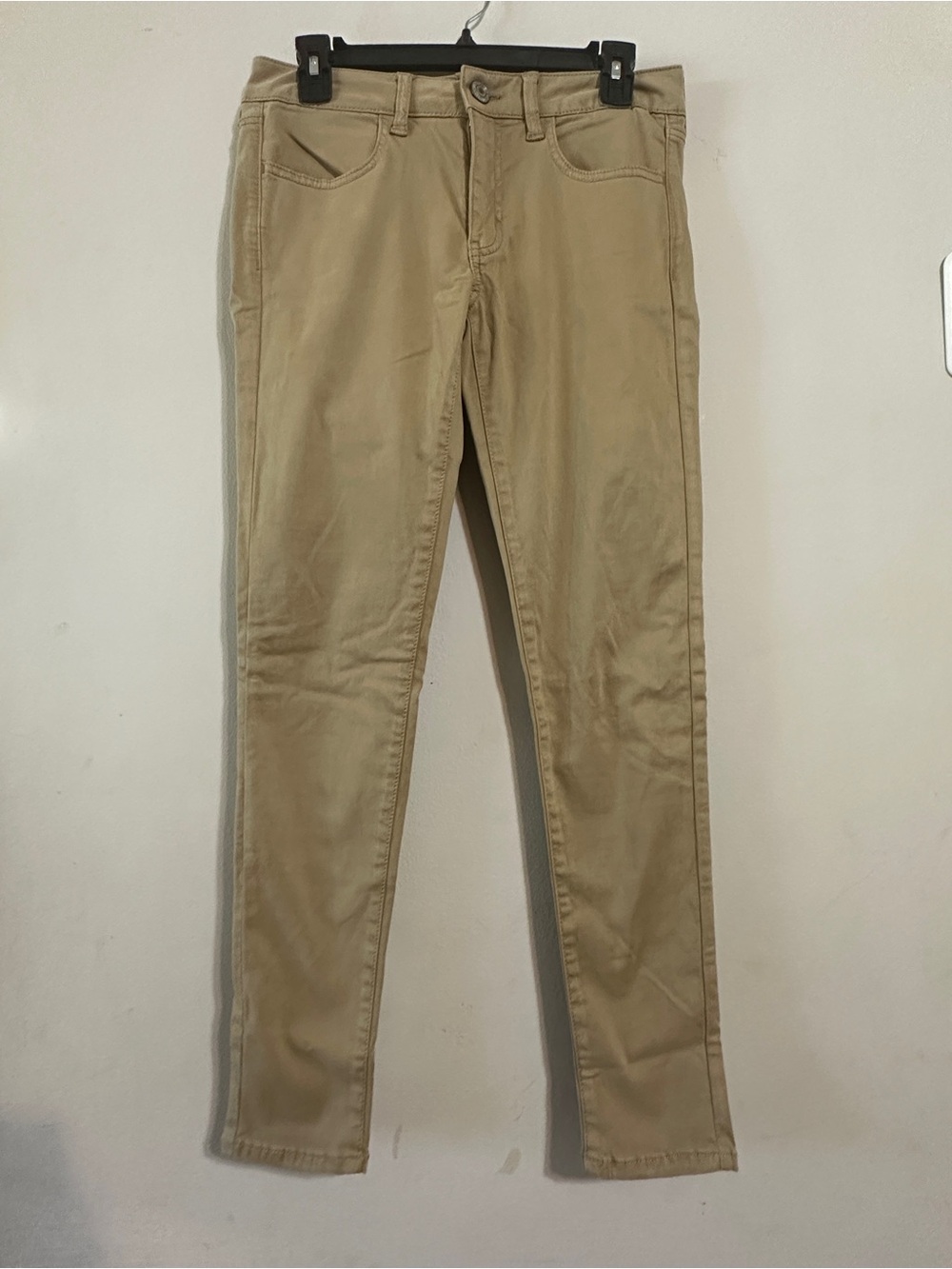 American Eagle Super Super Stretch X Khaki Jeggings Size 6 Regular